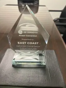 ECEE receives an award from GE Vernova-Brazil at the Las Vegas EASA convention in June, 2024